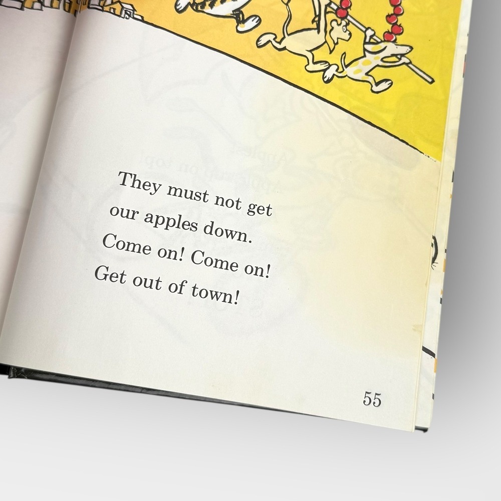 Beginner Books Ten Apples Up On Top 1961 Theo LeSieg Roy McKie Stained Copy HC - Picture 10 of 10